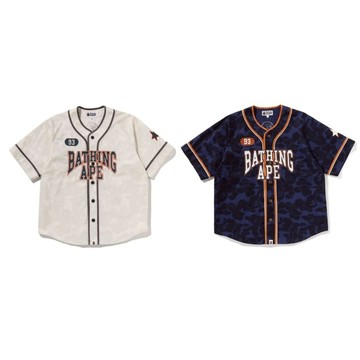 AirRoom正品 2026SS A BATHING APE BAPE BASEBALL SHIRT 短袖 棒球衫 球衣