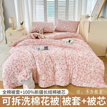 新疆棉花被子冬季全棉學生宿舍純棉花冬被單人加厚保暖棉被可拆洗