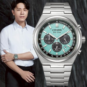 CITIZEN 星辰 GENTS Zenshin 輕量鈦 光動能 計時男錶 CA4610-85M