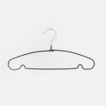 護肩防滑衣架x10入 深灰