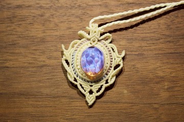 Crystal Bay x Macrame  晶。凝 (南美蠟線項鍊) 3