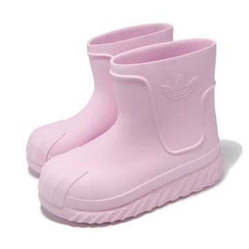 adidas 厚底雨鞋 Adifom Superstar Boot W 女鞋 粉 貝殼頭 厚底 膠鞋 愛迪達 IE0389
