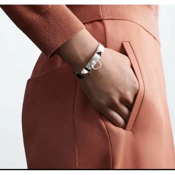 Hermès 愛馬仕 CDC Collier de Chien 純銀手環【二手好物】