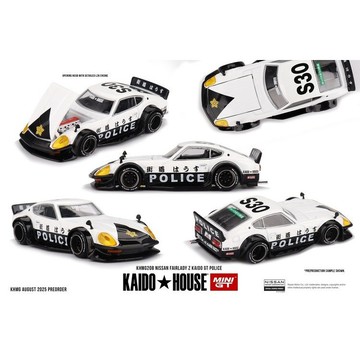 K MINIGT 208 1/64 日產 Nissan Fairlady Z Kaido GT Police 警車模型車