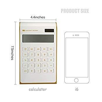 CAVEEN Calculator Ultra Thin Solar Power Calculator for Home Office De