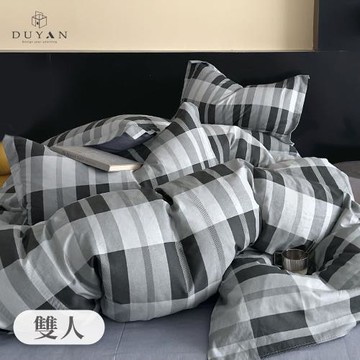 【DUYAN 竹漾】精梳純棉四件式兩用被床包組 黑夜騎士 台灣製(雙人)