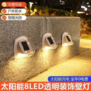 🔥在臺出貨🔥太陽能壁燈 太阳能洗牆燈 戶外燈 室外防水家用院子 圍牆裝飾小夜燈 庭院燈