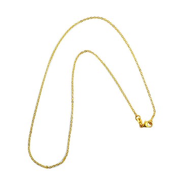 宏雲Hongyun-xs--(5pcs)14K包金保色O字項鍊時尚鎖骨鏈條飾品配件diy手工龍蝦扣裸鏈資料
