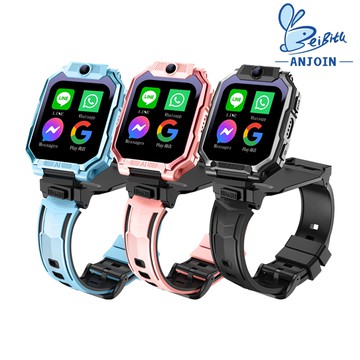 ANJOIN AS98 GPS 兒童智慧手錶(支援 Play 商店)(粉色)