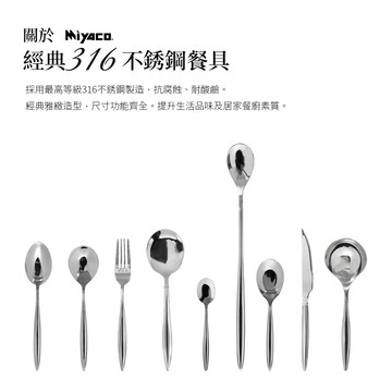 Miyaco 米雅可 經典316不銹鋼小餐具 牛奶匙-Leidea樂德兒