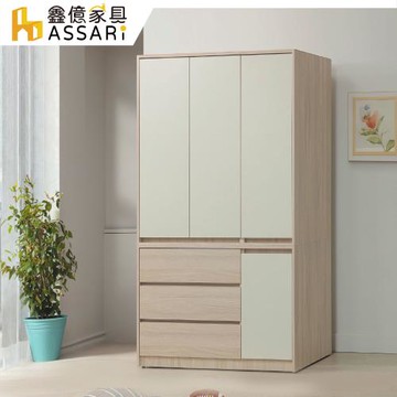 【ASSARI】沐澄4尺收納衣櫃(寬120x深58x高200cm)