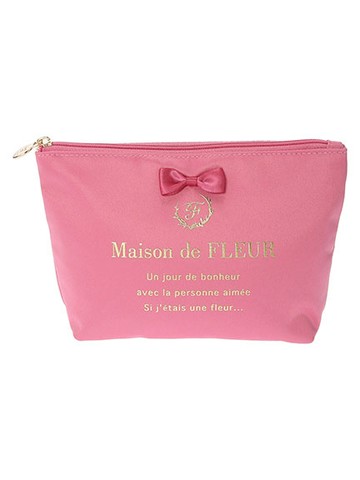 經典品牌燙金緞帶手拿包(8A38FJJ0100) - Maison de FLEUR