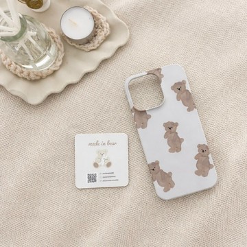 米色與熊 | made in bear (iPhone / Android 支援手機殼)