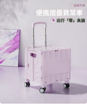 OSLE 買菜小拉車便攜可折疊購物車露營手推車家用新款拉桿車快遞小推車