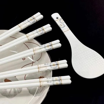 「景德鎮」嵗月靜好陶瓷11件套防黴抗菌設計簡約中式風格防滑款式 DNUZ