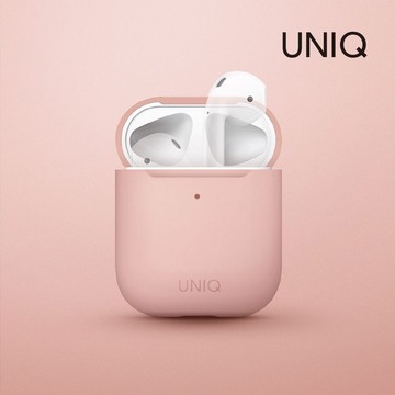 【UNIQ】AirPods 1/2代 素色藍牙耳機保護套 (附耳機套/Lino/液態矽膠)｜AirPod 保護殼 保護套