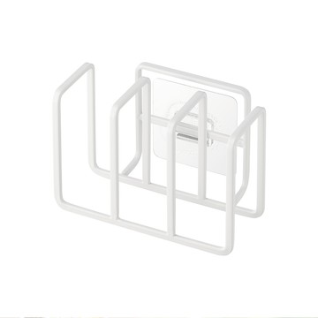 日本【YAMAZAKI】Plate無痕貼海綿收納架