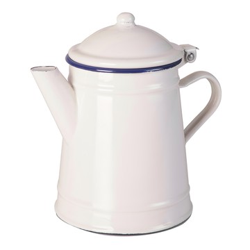 ibili 琺瑯過濾水壺  純白色/藍色  1個  1L