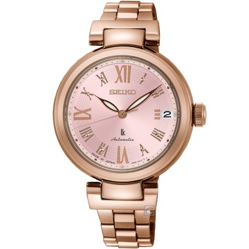 SEIKO精工LUKIA時尚風采機械腕錶 4R35-02X0P SRP848J1 粉