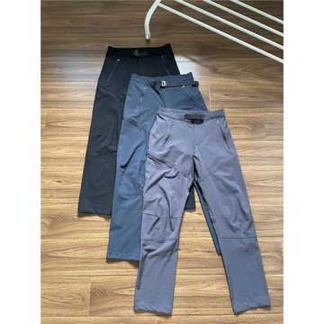 外貿春秋戶外徒步防風防水軟殼褲彈力耐磨輕量速干直筒休閑褲長褲