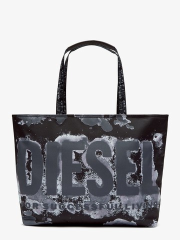 Nylon shoulder bag with frontal logo print - DIESEL - gender_Man