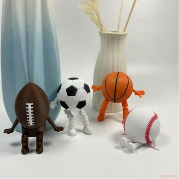 桃園出貨✨跨境爆品 Basketball sitting man 籃球坐姿小人工藝擺件裝飾品