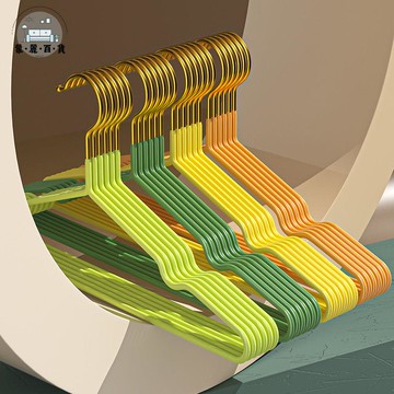 免運 衣架 掛衣架 成人金鉤衣架家用衣服架防滑衣架子掛衣架衣撐衣架塑料褲架加粗特惠/可開發票 全館折扣 售後保障 5m726