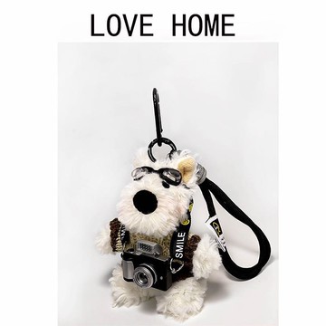 台灣出貨🌟 可愛相機西高地 包包掛件 公仔玩偶 毛絨公仔 可愛吊飾 狗狗吊飾 貓咪玩偶 包包掛件 書包掛件 掛飾 掛件
