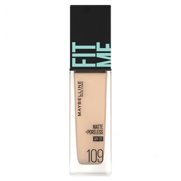 MAYBELLINE 媚比琳 FIT ME 反孔特霧粉底液 30ml  109  1個