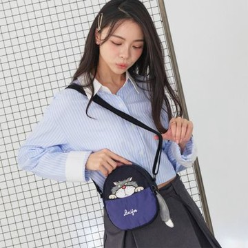 【DISNEY】魯斯佛迷你側背包-霧藍黑 PTD25-H5-61NB