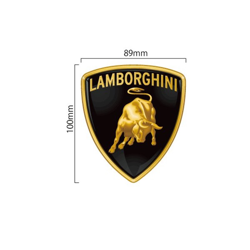 ランボルギーニ Lamborghini エンブレム カラーステッカー縦10cm 横8 9cm 通販 Lineポイント最大0 5 Get Lineショッピング