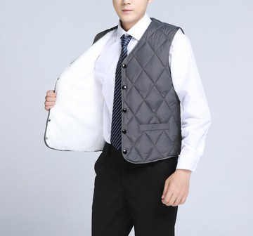 【川澤百貨】馬甲羽絨棉背心男款2023年新款冬季爆款男士馬夾潮流羊羔絨秋冬款