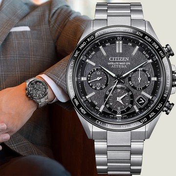 CITIZEN 星辰 GPS衛星對時光動能鈦金屬手錶 母親節送禮推薦 CC4058-67X