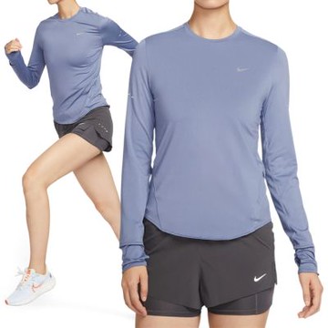 Nike As W Nk Swift Df Uv Ls Crw 女款 紫色 防曬 快乾 長袖 HQ0504-499