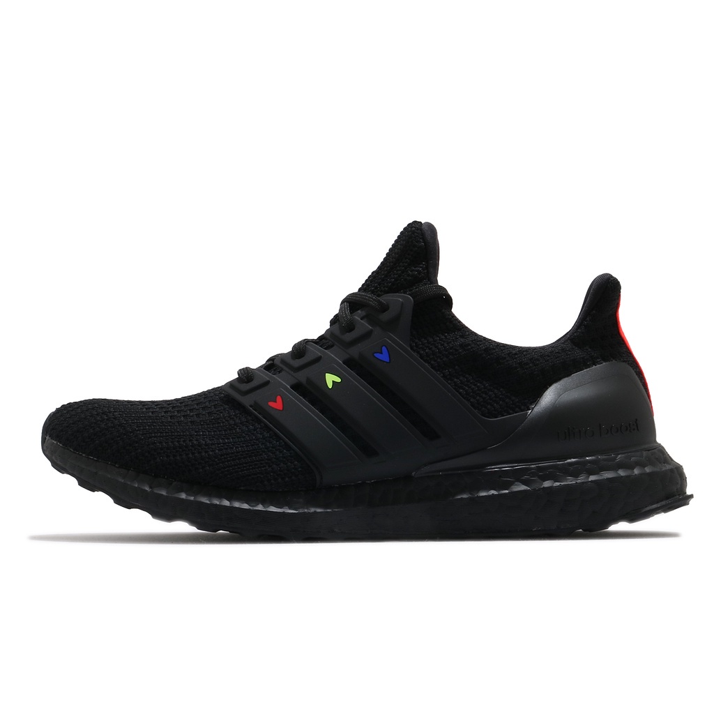 adidas 慢跑鞋 ULTRABOOST 4.0 DNA M 黑 愛心 襪套針織 情人節 男鞋【ACS】 GZ9227