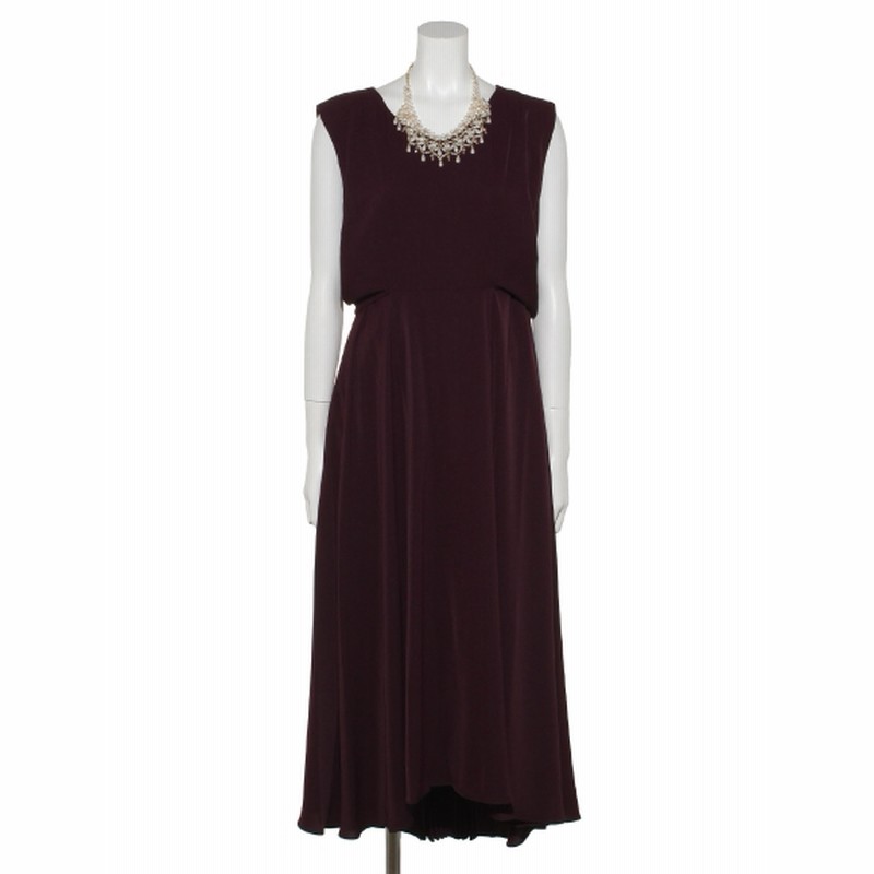 Dorry Doll ドリードール レディース Luxe Brille ウエストクロスリボンバックプリーツスカートロングワンピース ボルドー L 通販 Lineポイント最大1 0 Get Lineショッピング