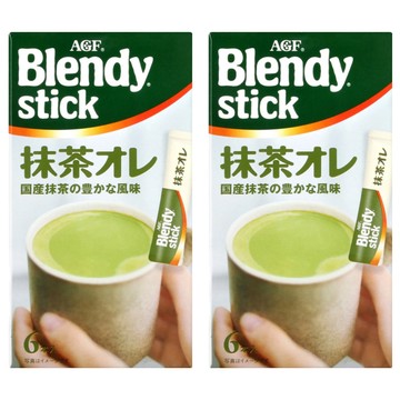 AGF Blendy 抹茶歐蕾風味即溶飲品  9.7g  6條  2盒