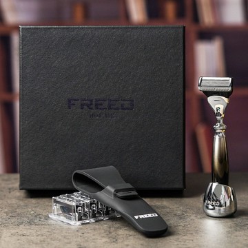 一週年限量紀念款 尊爵四件組五刀式刮鬍刀禮盒-哈德斯 聖誕禮物
