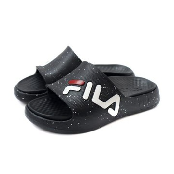 FILA 戶外拖鞋 休閒拖 黑色 男鞋 4-S351A-000 no565