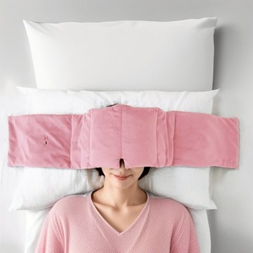 【預購】羽絨呵護暖眼舒眠被 煙燻粉