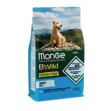 MONGE瑪恩吉BWILD真野無穀-小型成犬配方(鯷魚+馬鈴薯+豌豆) 2.5kg (MB00502)