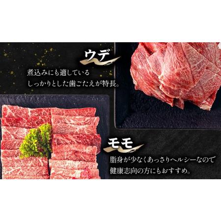 ふるさと納税 宮崎牛モモ・ウデ焼肉セット(計800g)　肉 牛 牛肉 宮崎県宮崎市