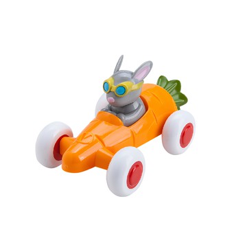 VIKINGTOYS 動物賽車手 蘿蔔瑞比  瑞典品牌 原裝進口 專為幼童設計的安全玩具 通過全球多項檢驗  14cm  1盒