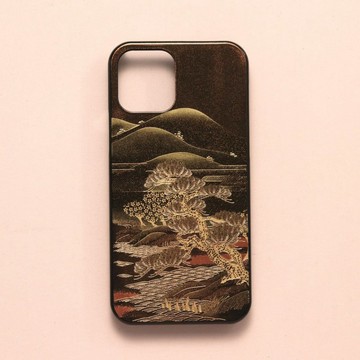 漆藝 iPhone 手機殼 iPhone 15 系列 / 高浮雕漆藝 山水 山中漆器