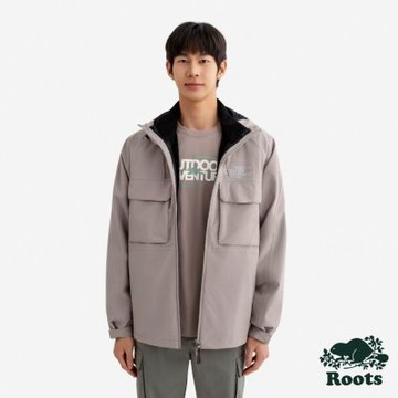 Roots男裝-ROOTS NOCTURNAL 3 IN 1 外套-灰褐色