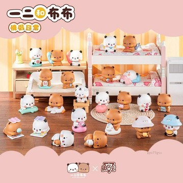 【隔曰到貨】一二布布盲盒 一二和布布情侶日常盲盒 布一二盲盒 布布一二擺件盲盒 盒玩 一二布布端盒