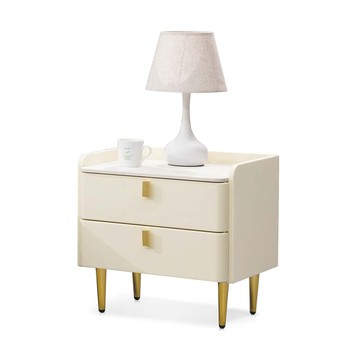 休斯皮革床頭櫃