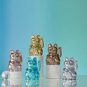 La boite｜LA BOITE Mini Lucky Cats 迷你幸運繽紛自動招手招財貓-共5色