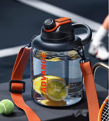 大容量水壺 夏季 太空運動杯子男 戶外噸噸桶 耐高溫2500ml 健身壺女