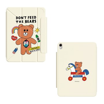 【TOYSELECT】Noyisin請勿餵食殭屍熊強悍磁吸iPad Y折保護殼